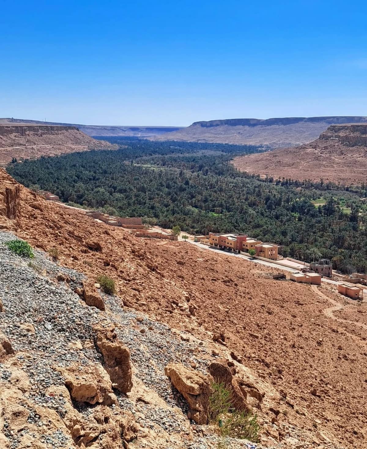 Panoramic view of the Ziz Valley during a 10 Day Itinerary Morocco through southern Morocco