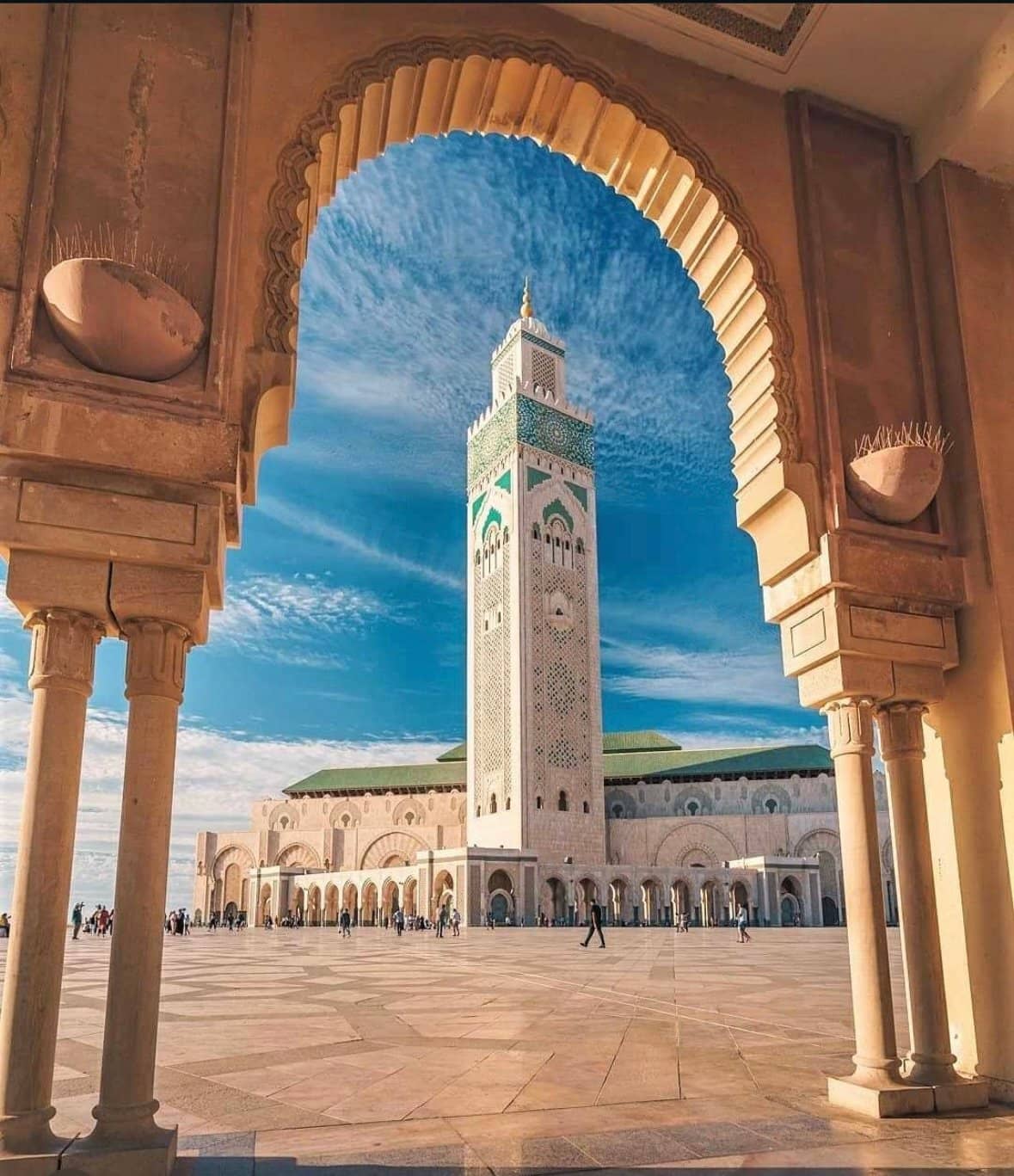 Magnificent Hassan II Mosque in Casablanca visited during a 10 Day Morocco Tour from Agadir