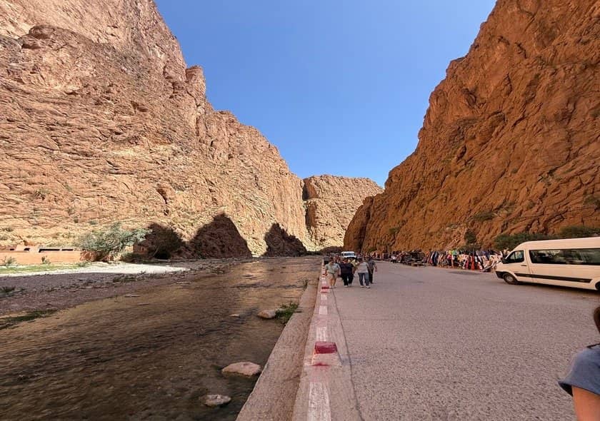 Spectacular Todgha Gorge canyon explored during a 10 Day Morocco Tour from Agadir