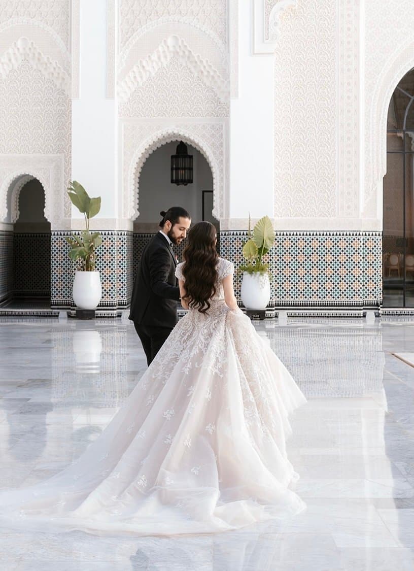 Couple enjoying a romantic experience in Marrakech, Morocco