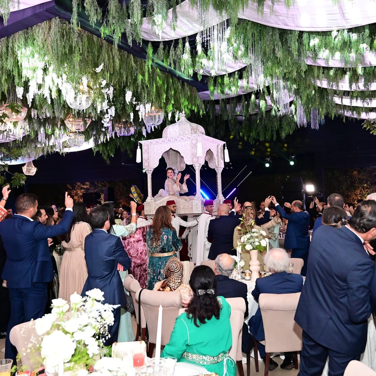 Moroccan Wedding with a traditional Moroccan Bride and Moroccan Groom