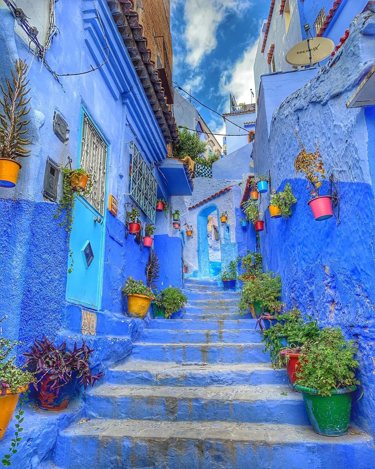 Blue streets of Chefchaouen explored during a 10 Day Itinerary Morocco from Casablanca