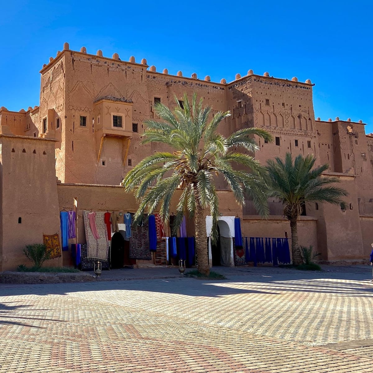Historic Kasbah Taourirt in Ouarzazate visited during a 6 Days Desert Tour from Agadir