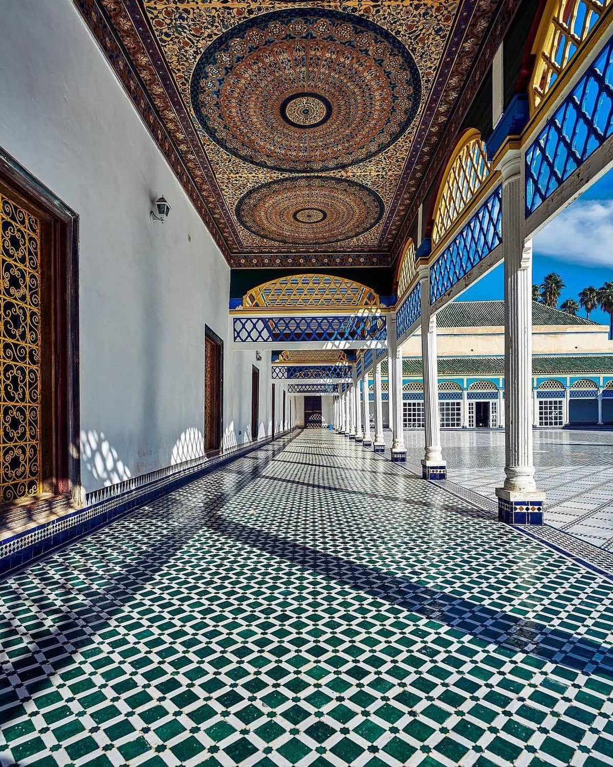 Beautiful Bahia Palace in Marrakech explored during a 6 Days Desert Tour from Agadir