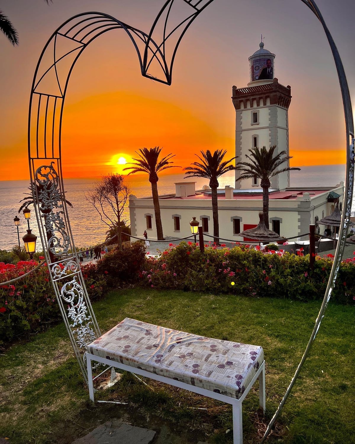 Panoramic views where the Atlantic Ocean meets the Mediterranean near Cape Spartel during a 9 Day Morocco Itinerary
