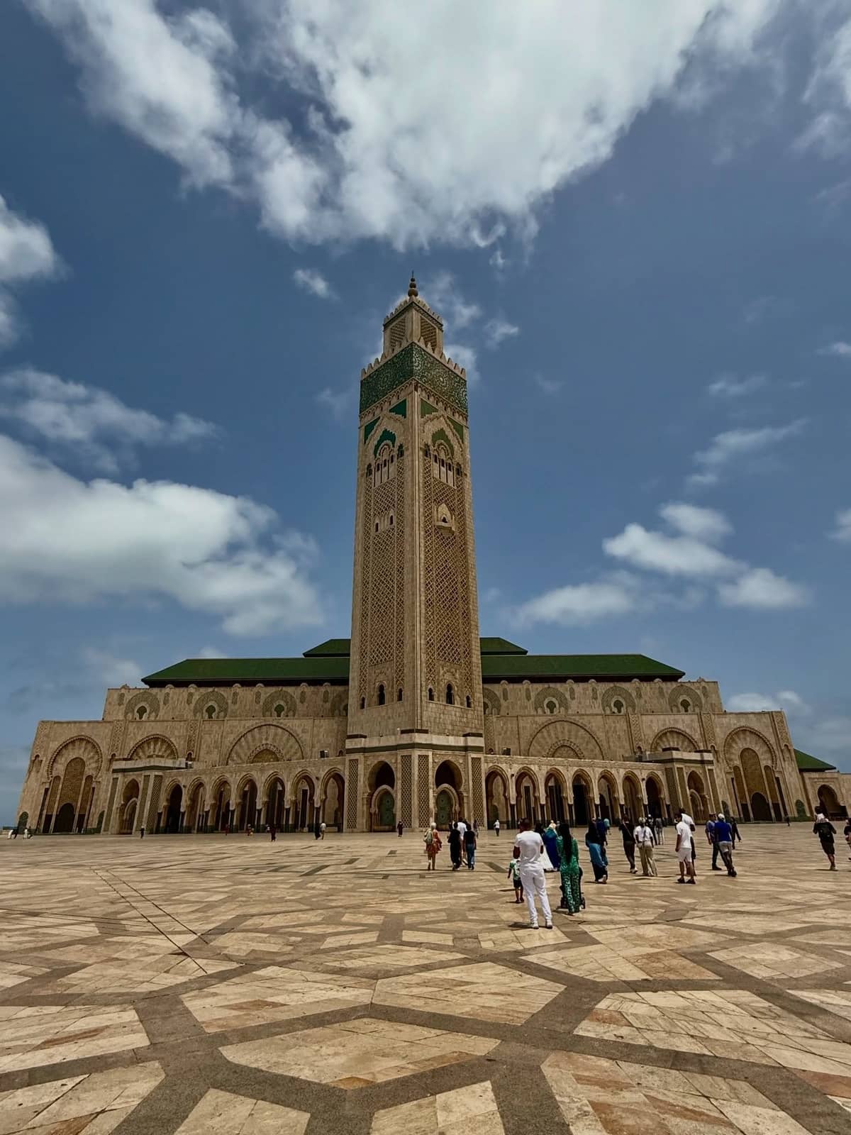 Iconic Hassan II Mosque in Casablanca visited during a 12 Day Morocco Itinerary