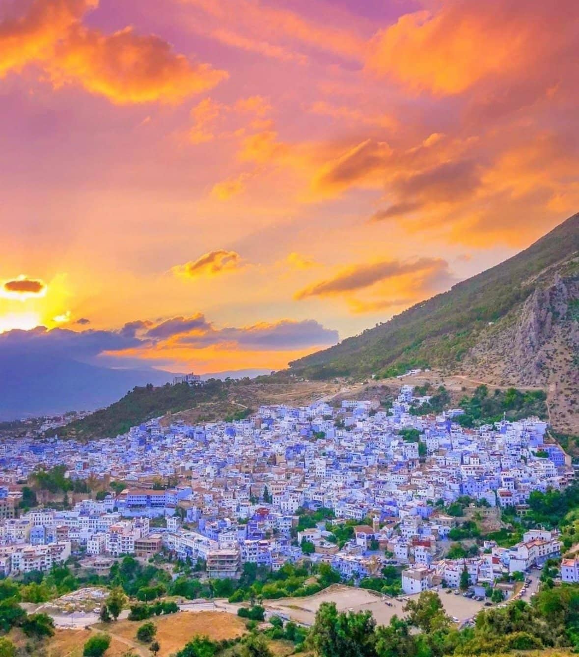 day trip fes to chefchaouen